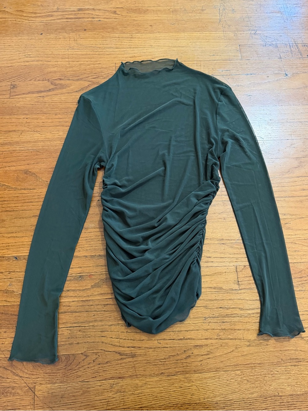 NWT BY.DYLN Nina Top in Olive Green - Picture 2 of 4